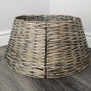 Samuel Alexander KD Willow Christmas Tree Skirt Wicker Rattan- Large Natural