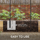 Outsunny Set of 4 Metal Trellis for Climbing Plants, Arrow Design