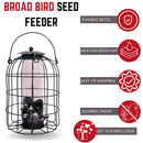 Wild Bird Hanging Nut Feeder with Squirrel Guard