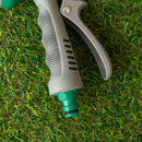 2 Pack of 6 Pattern Garden Hose Pipe Spray Gun Set with Fittings