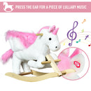 HOMCOM children's Rocking Unicorn - Pink & White