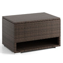 PE Rattan Storage Bin With Waterproof Liner And Shoe Rack