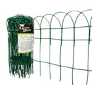 Green PVC Coated Metal Garden Patio Border Fencing