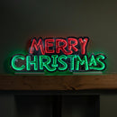 1m Light up Merry Christmas Infinity Light Decoration with Red and Green LEDs