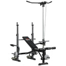 HOMCOM Adjustable Weight Bench Multifunction Full Body Workout Bench