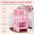 HOMCOM Kids Step Stool - Pink