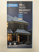 7.5m 300 LED Frosted IcicleBrights Christmas String Lights in Warm White