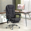 Vinsetto Heated Vibration Massage Office Chair With Footrest,Black