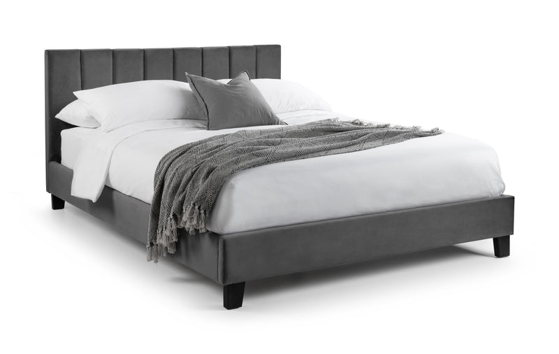Rosa 90cm Single Bed - Grey