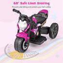 6V Kids Ride-on Motorcycle With Detachable Training Wheels - Blue/Red/Pink