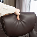 HOMCOM PU Leather Office Desk Chair with Thick Cushion