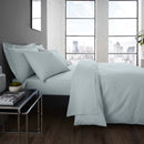 Serene Plain Dyed Fitted Bed Sheet in Duck Egg