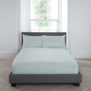 Serene Plain Dyed Fitted Bed Sheet in Duck Egg