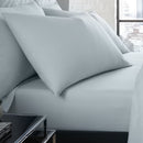 Serene Plain Dyed Pair of Housewife Pillowcases in Duck Egg