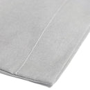 Serene Plain Dyed Pair of Housewife Pillowcases in Silver