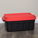11L/37L/140L Black and Red Small Tuff Stackable Storage Box with Lid and Carry Handles