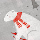 Bedlam Polar Bears Duvet Cover Set in Silver