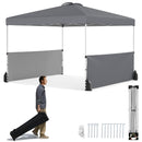 300 X 300 CM Pop Up Canopy Tent With 2 Half Sidewalls-Grey