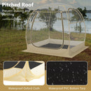 Portable And Foldable Sports Tent With Carrying Bag-Beige-L