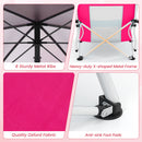 Portable Beach Umbrella Chair With Adjustable Parasol-Pink