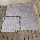 Samuel Alexander Grey EVA Foam Floor Mats 60x60cm Interlocking Gym & Play Mats, Non-Slip, Water Resistant