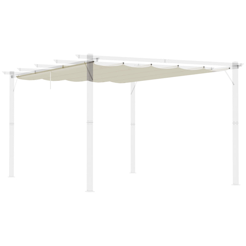 Outsunny Pergola Shade Cover Replacement Canopy for 4 x 3(m) Pergola, Cream