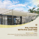 Outsunny Pergola Shade Cover Replacement Canopy for 4 x 3(m) Pergola, Cream