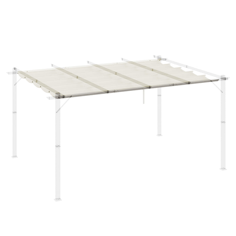 Outsunny Pergola Shade Cover Replacement Canopy for 4 x 3(m) Pergola, Cream