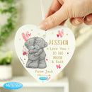 Personalised Me To You Hold You Forever Wooden Heart Decoration
