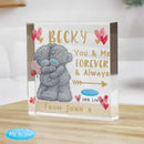 Personalised Me To You Hold You Forever Crystal Token