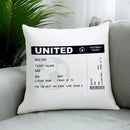Personalised Football Ticket Cushion