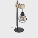 EGLO Townshend Industrial Table Light - Black