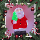 40 Led Acrylic Santa - White (Indoor Light)