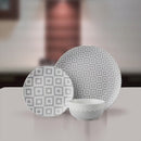 Lewis's 12 Piece Dinner Set - Geo