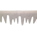 Premier White Felt 18cm x 240cm Decorative Glitter Christmas Icicle Fringe Wall Fireplace Decoration