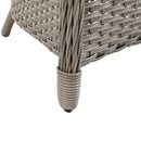 Outsunny Rattan Dining Set 4 Seater - Grey