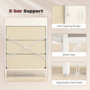 HOMCOM Chest of Drawers, Aluminium Handles, White