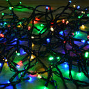 720 LED 57.5m Indoor Outdoor Christmas Multi Function Mains Operated String Lights with Timer in Multicoloured