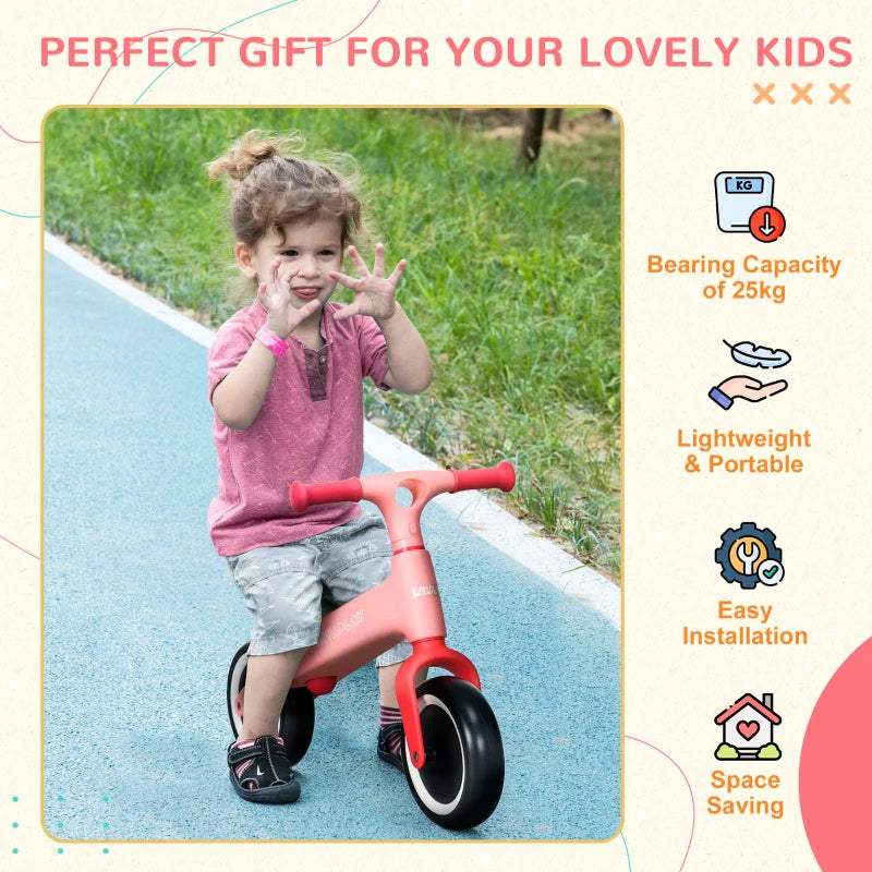 AIYAPLAY Balance Bike  for 1.5 - 3 Years Old - Pink