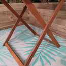 Windermere Outdoor 4 Person Folding Square Wooden Table