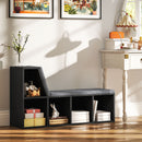 HOMCOM  2 Tier Bookcase w/ Removable Cushions Storage Cabinet for Living Room