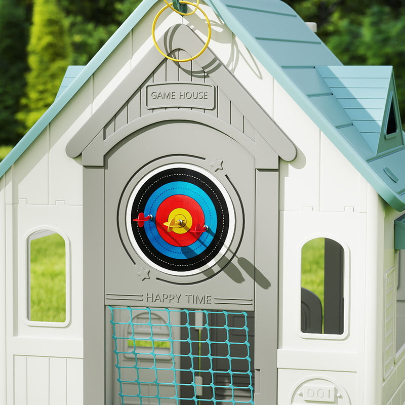 AIYAPLAY Playhouse for Kids Outdoor Indoor, 5 in 1 Garden House