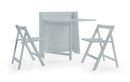 Helsinki Compact Folding Light Grey Dining Set