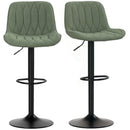 HOMCOM Bar Stools Set Of 2, Modern Armless Bar Chairs