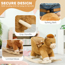 AIYAPLAY Baby Rocking Horse with Song, Safety Belt, Wood Base for 1-3 Years