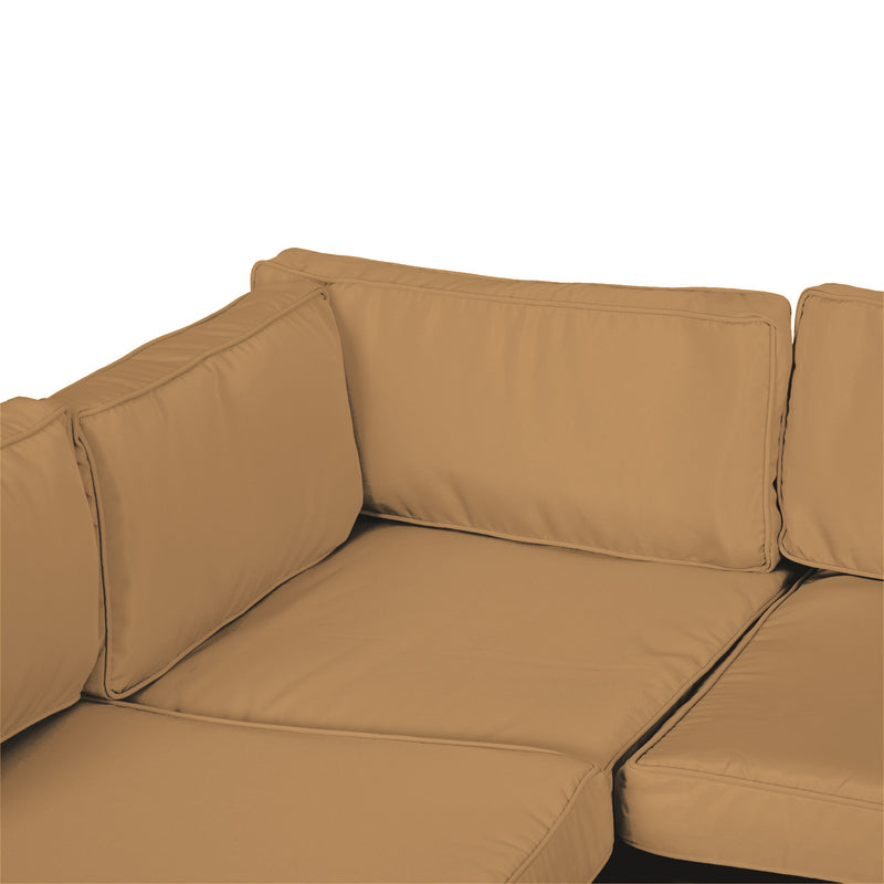 Outsunny Garden Rattan Sofa Set Polyester Cover Replacement No Cushion