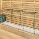Tom Chambers Urban Dark Green Metal Herbaceous Garden Plant Support Grow Through Medium 50cm X 30cm
