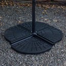 Samuel Alexander 70kg 4 PCS Cantilever Parasol Base Weights Set Water or Sand Heavy Duty Parasol Weights for Banana and Hanging Garden Furniture Patio Decking Canopy Outdoor Large Garden Parasol Weigh