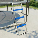 SPORTNOW Trampoline Ladder with Horizontal Wide Steps, Blue