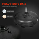 HOMCOM Punching Bag With Stand Boxing Bag Set With Adjustable Height Red